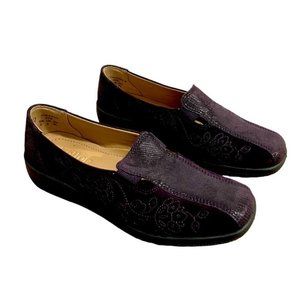 Hotter Calypso Comfort Concept Women’s Size 5 Ladies Leather Shoes Purple